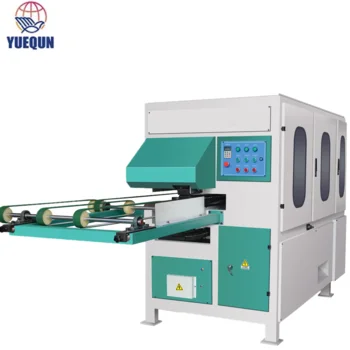 Automatic Veneer Edge Grinder and Scarf Jointing Machine with Gear and Bearing Includes Automatic Stacker Device