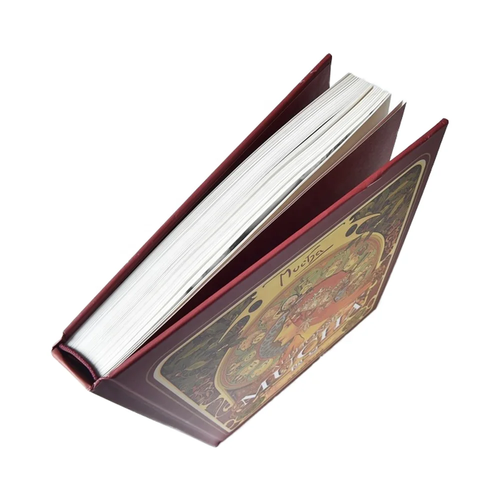 Высококачественная декоративная книжная витрина на заказ Золотая фольга в твердом переплете служба печати книг экологическая Исламская фабрика