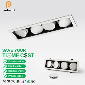 Modern LED Downlight Spotlight New 4000K 36W Indoor Embedded Aluminum Square Ceiling for Home Office Recessed Install Style