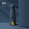 Confezione con copertina in tessuto blu navy a sei stecche