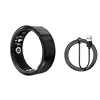 Acero inoxidable negro (cargador con cable), negro talla 6