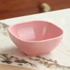 Pink -9cm small square bowl 4 pieces