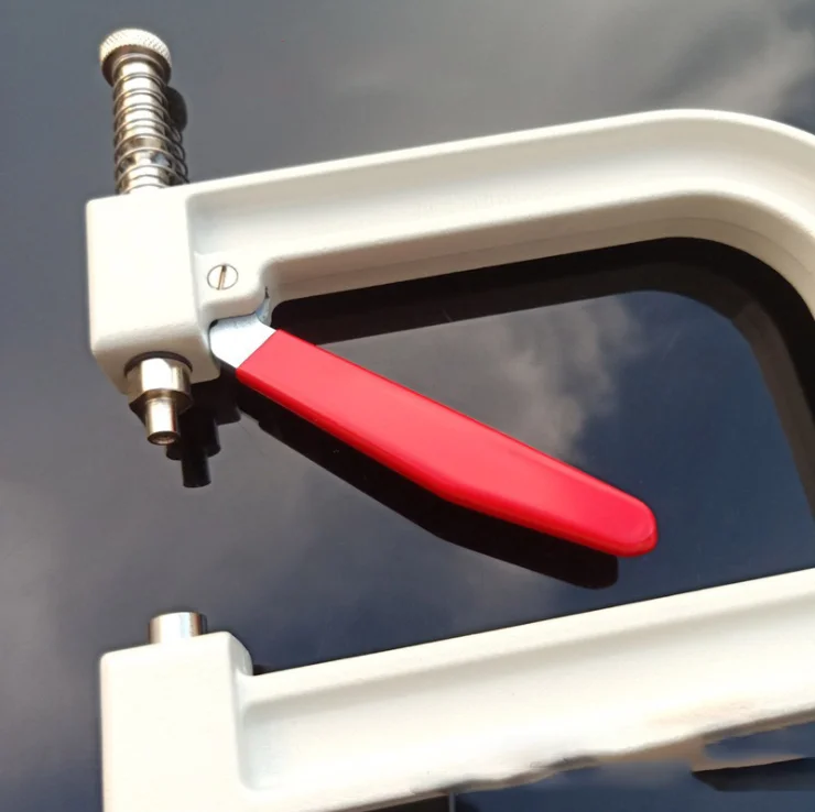 Pearl Setting Machine Hand Press Beads Tools Rivet Fix Machine for  10 12mm White Pearl Beads DIY Clothes Crafts