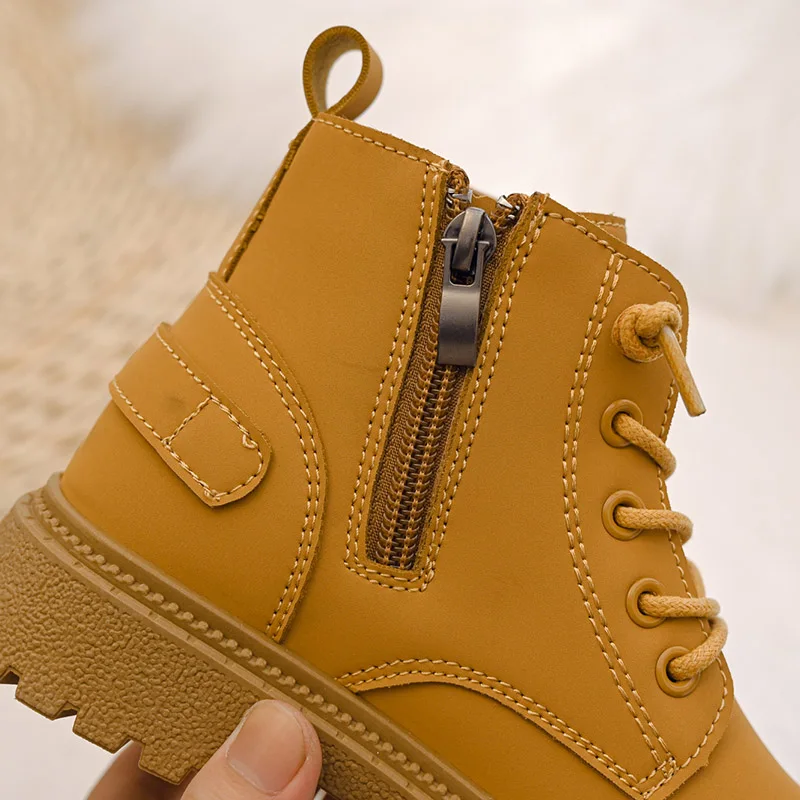 Дизайнерские зимние радужные зимние ботинки; Botas Para Frio Dr Martens; Детские ботинки; Повседневные ботинки для девочек; Обувь для детей