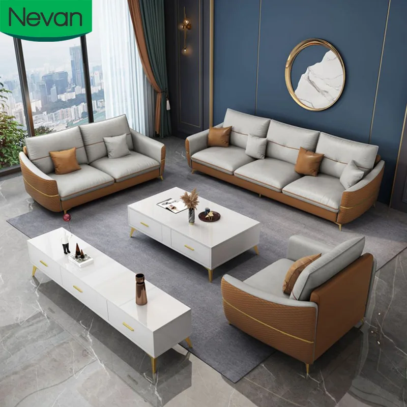 Latest Simple Italian Design Technology Cloth Home Furniture Wholesale Price Customized Modern Sectional Living Room Sofas