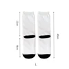 White Terry Black Heel 40cm