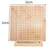 Bambou 32*32cm avec laque transparente, comprend 15 tiges en acier