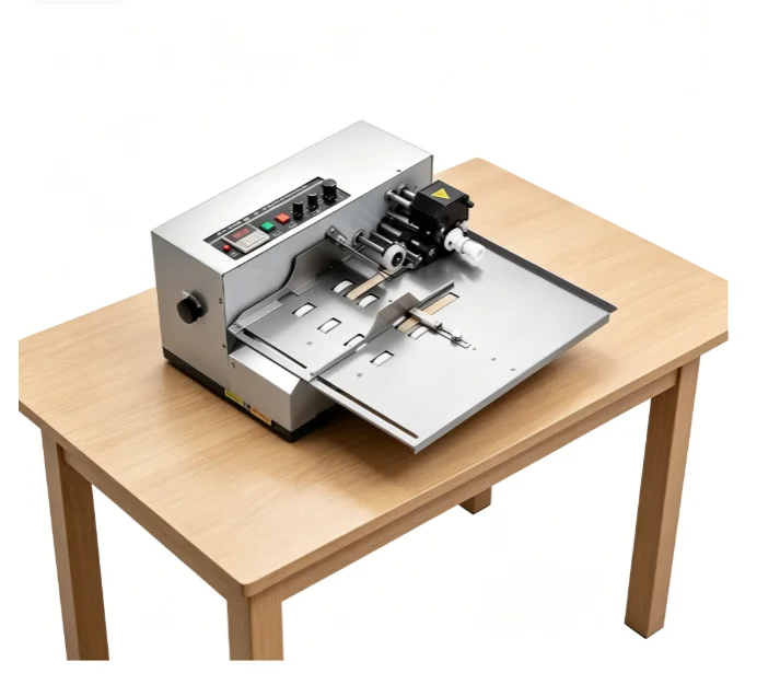 TEBAK MY380 Hot Ink Roll Date Coder, Stable Semi-Automatic Paging Batch Number Printing Machine for Paper Stickers
