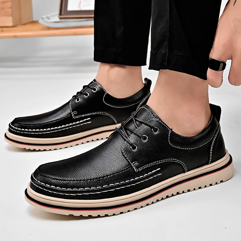 Genuine Leather New Design Oxford Shoes Uppers Genuine Leather Shoes ...