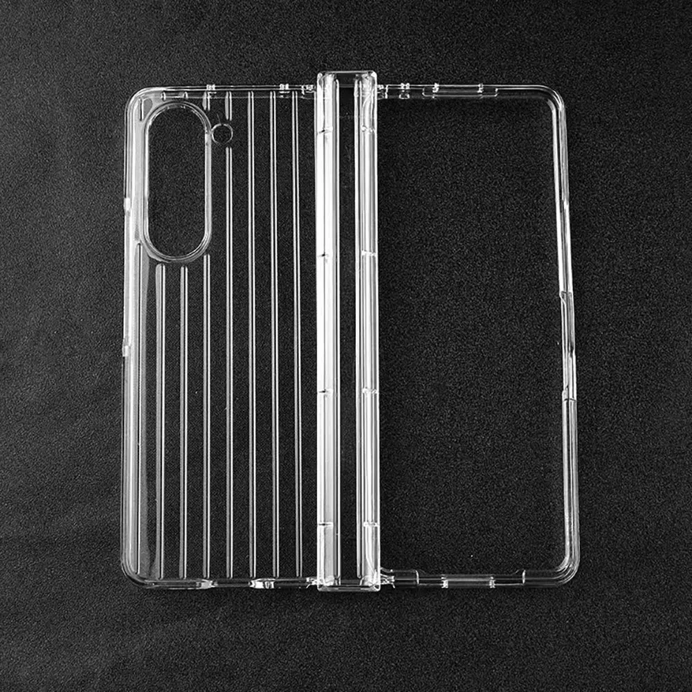 Transparent Pc Phone Case For Samsung Galaxy Fold5 Fold4 Fold3 Z Fold2 High Quality Luggage Fold Mobile Case Sjk119 Laudtec details