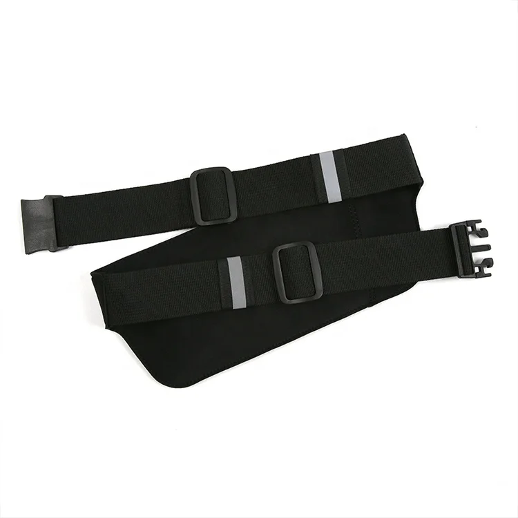 
 WB-003 Reflective waterproof fanny pack waterproof compartment running pouch belt waist phone pack bag waist pouch  