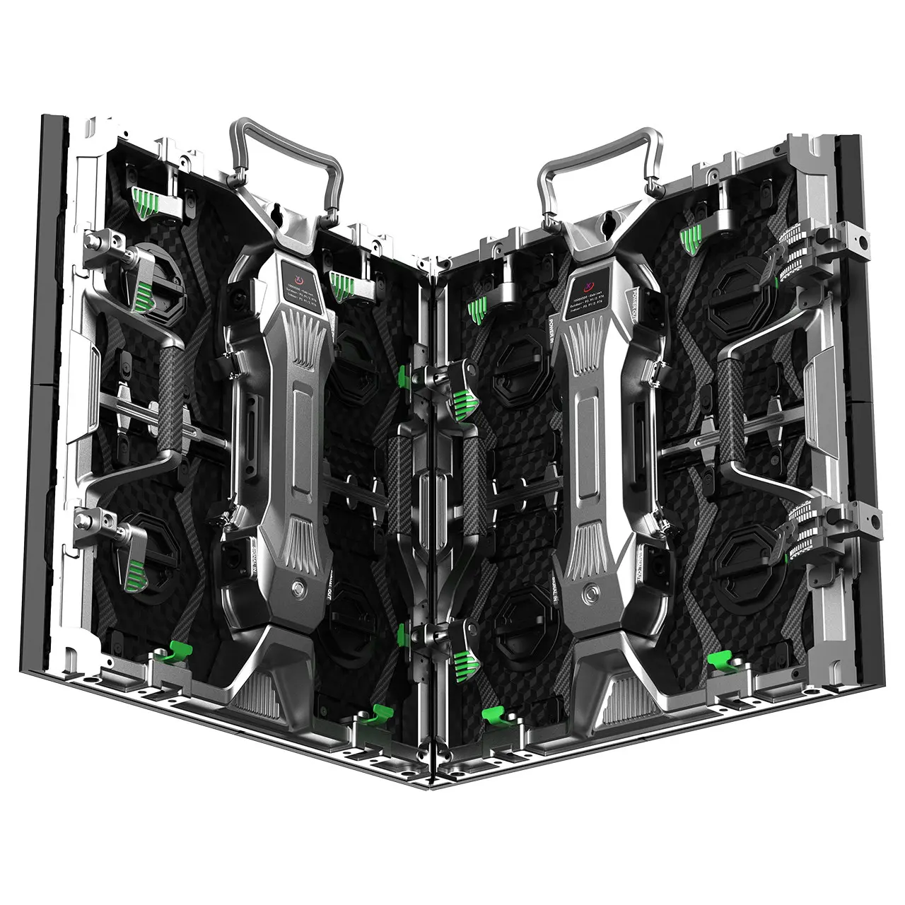 500X500-D 500x1000-D Indoor and outdoor Cabinet (Flat, Curved 0-20 degree, Right Angle) 500x500x65mm 3.5KG LED Module 250x250mm P1.5625 P1.95 P2.5 P2.604 P2.97 P3.9