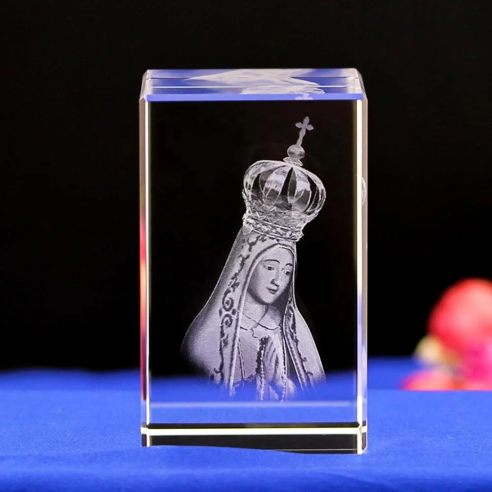 Wholesale Transparent K9 Blank Crystal 3d Laser Etched Crystal Engraving Cube Religious Gifts