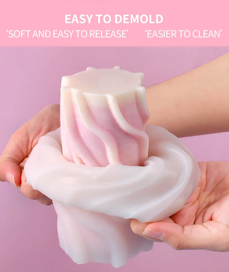 Dumo Wave Silicone Candle Molds For Candle Making Diy Scented Candle