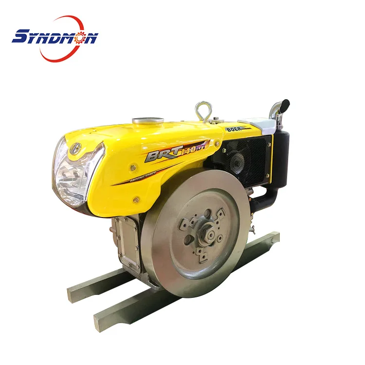 Chinese New Single Cylinder Water Cooled Diesel Engine with Radiator 90cc Kick Start 8-18HP