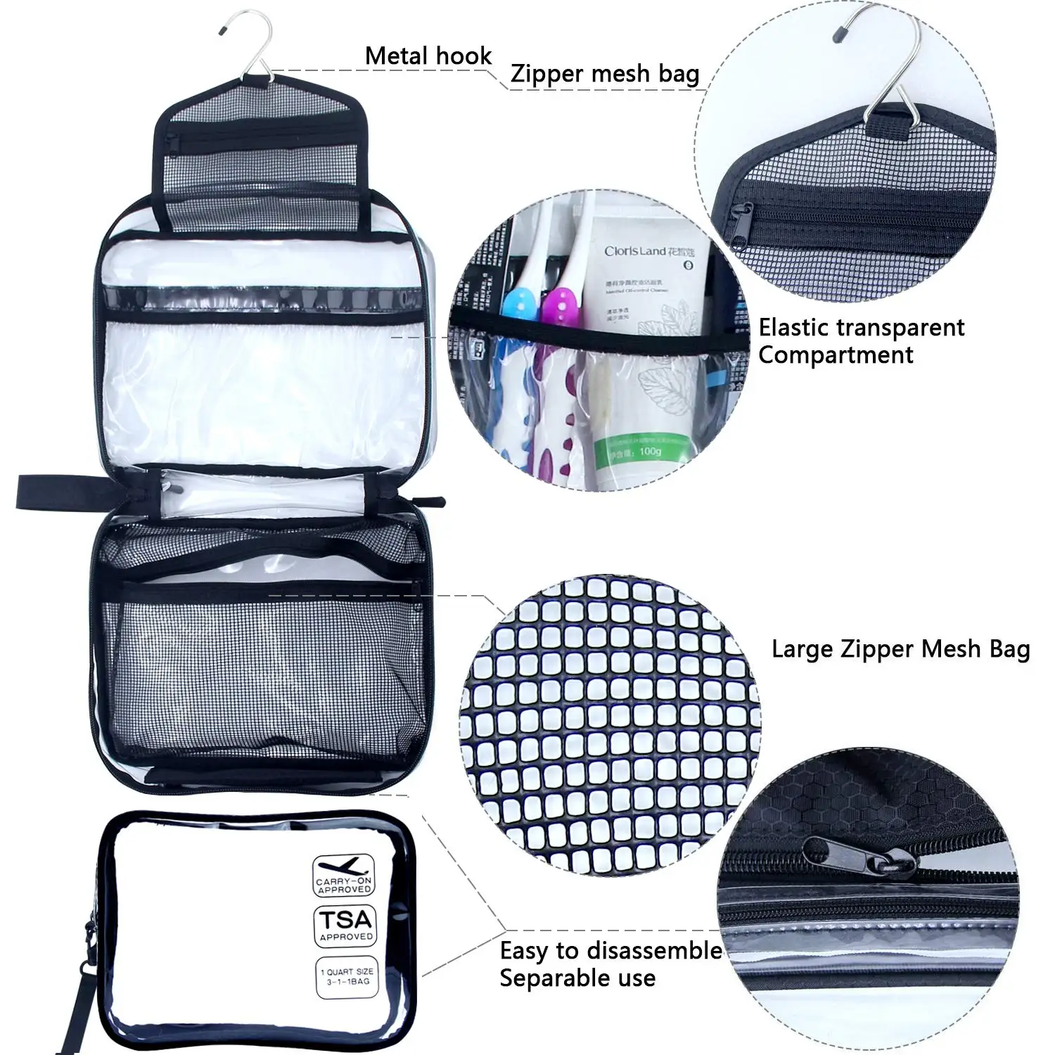 Shop D&D Hanging Toiletry Bag – Designer – Luggage Factory