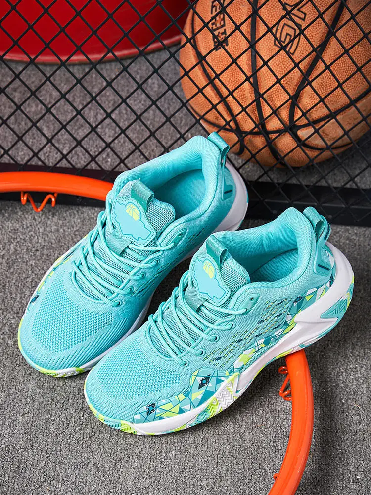 Flying mesh surface breathable basketball shoes new men's shoes lightweight fashion sports running shoes