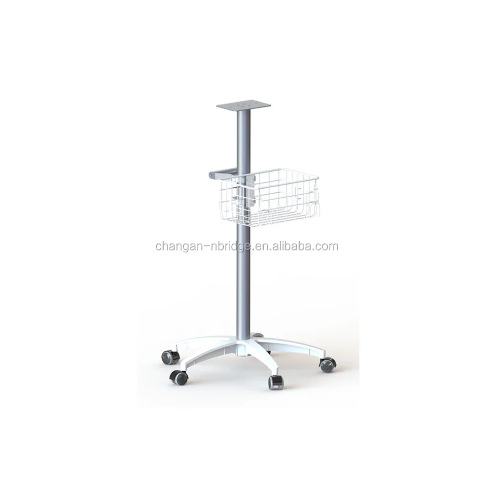 Custom Cabinet Specific Patient Monitor Stand As Hospital Trolly in Medical Tablet Cart