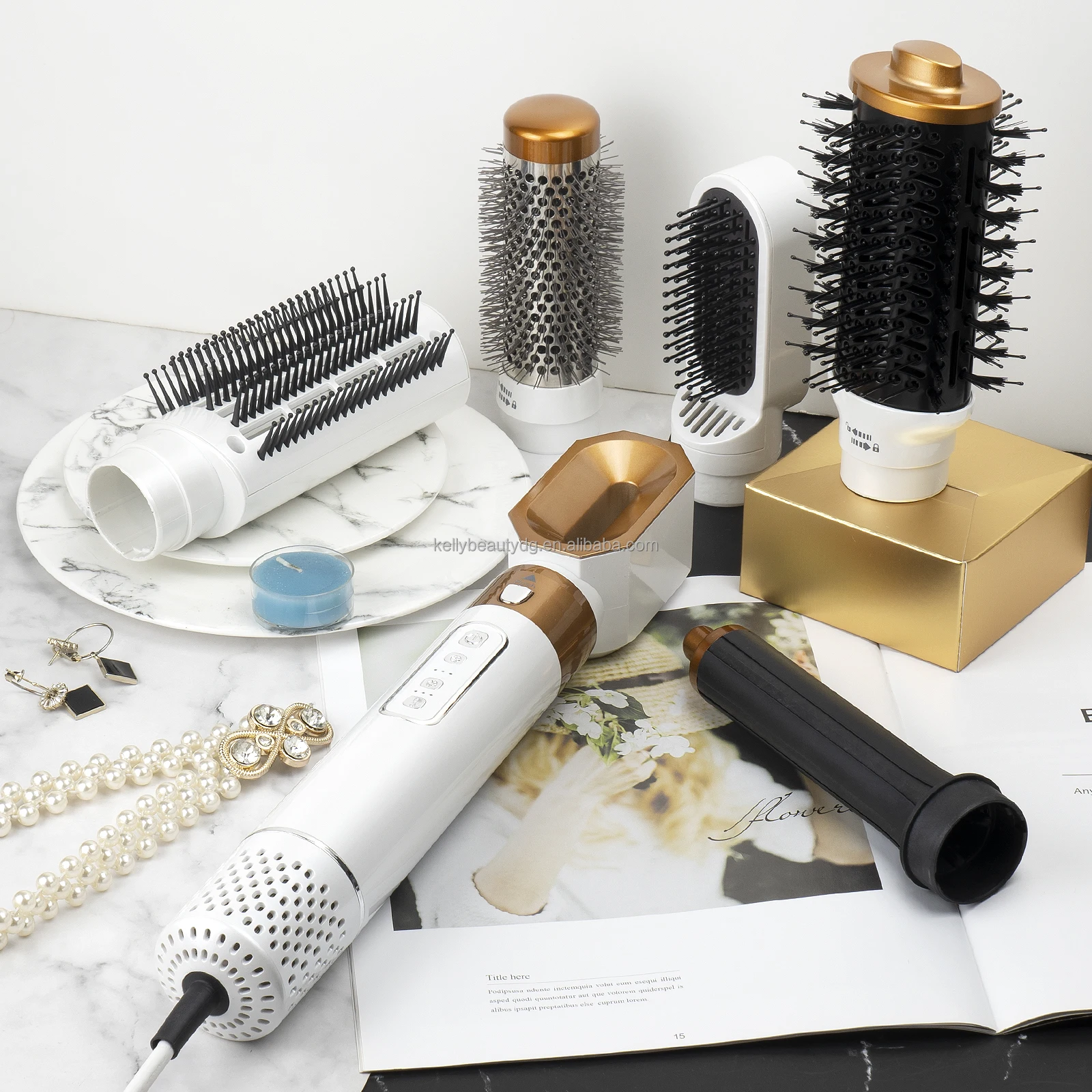 High Quality BLDC High Speed Air Curl Hair Styler 6 in 1 Multifunction Styler Interchangeable 6 Attachments