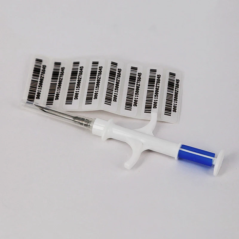 134.2khz Transponder Em4305 Rfid Animal Microchips Syringe For Dogs Pet ...