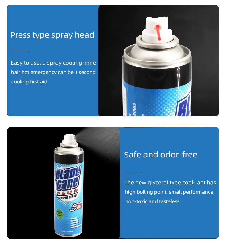 5 In 1 Hair Clipper Blade Cooling Spray For Professional Hair Trimmer