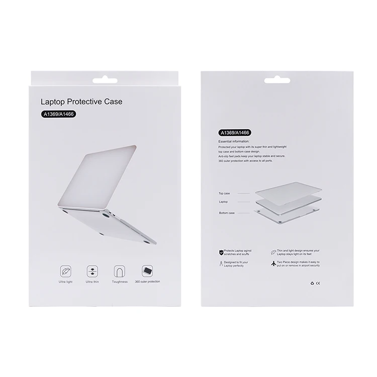 1.0 Mm Ultra Thin Plastic Transparent Pc Hard Shell Laptop Case 13 Inch