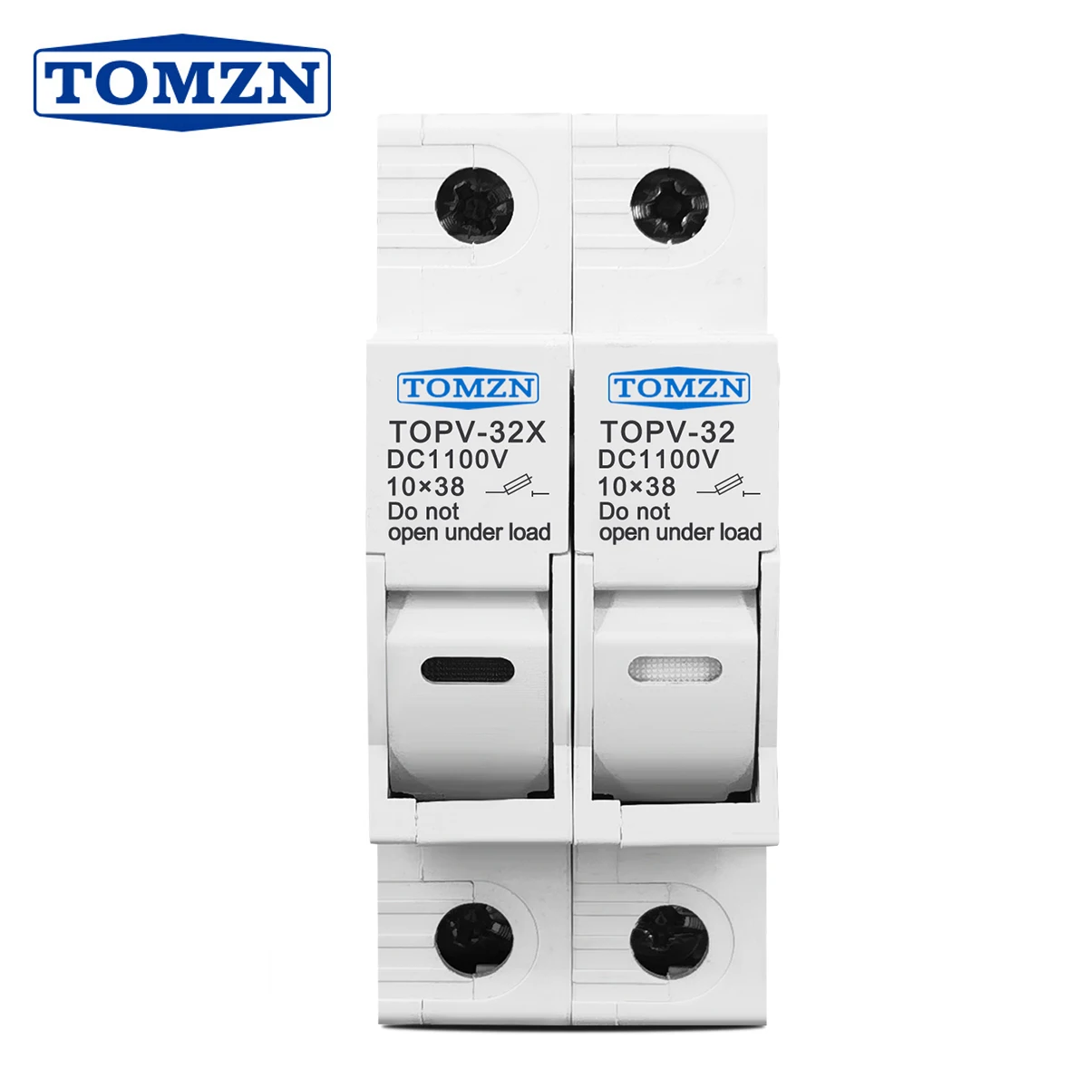 2P Parallel DC Fuse Holder 10*38mm High Voltage Solar PV 1100V TOMZN TOPV-30 Base Photovoltaic System Protection Protector GpV