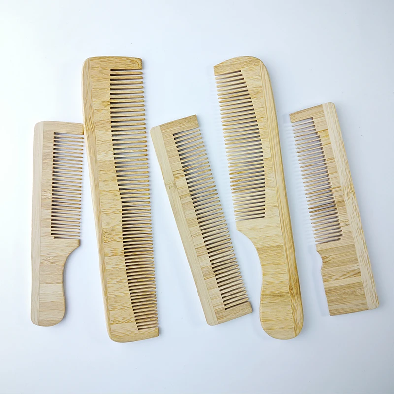 Лучший экологически чистый высококачественный козий оптовый натуральный бамбук с логотипом на заказ расческа для волос из козьей щетины