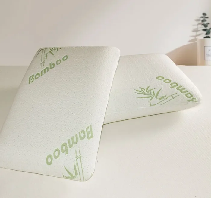 Quality OEKO Removable Breathable Bamboo Fabric With Zipper Slow Rebound Bread Shaped Soft 100 Natural Latex Foam Pillow