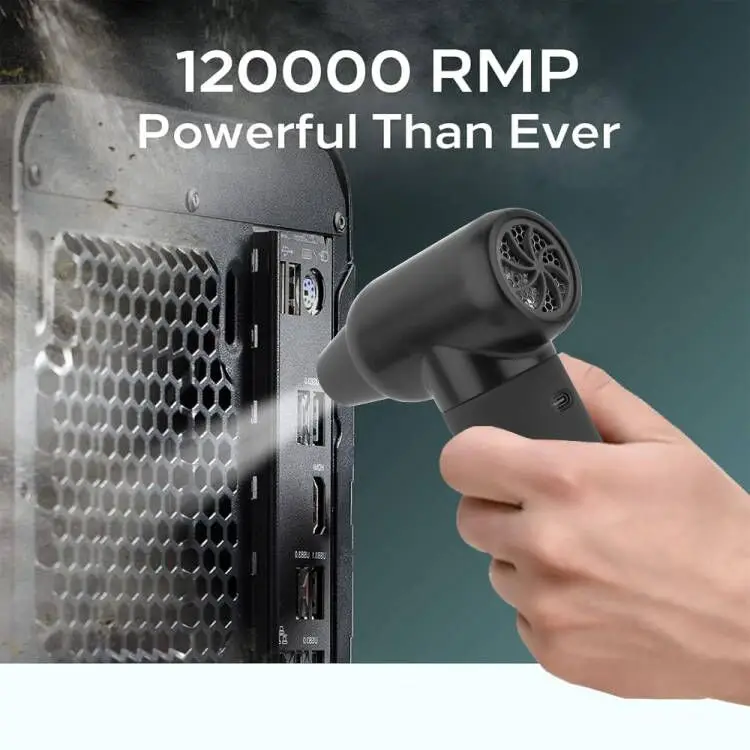 Electric Air Duster 120000 RPM Keyboard Cleaner Mini Air Blower for Computer Cordless Air Dusters Can Rechargeable