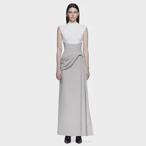 New Stock Arrival Women Sleeveless Maxi Dress Unique Vietnamese Design Elegant Long Dress