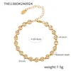gold white zircon bracelet