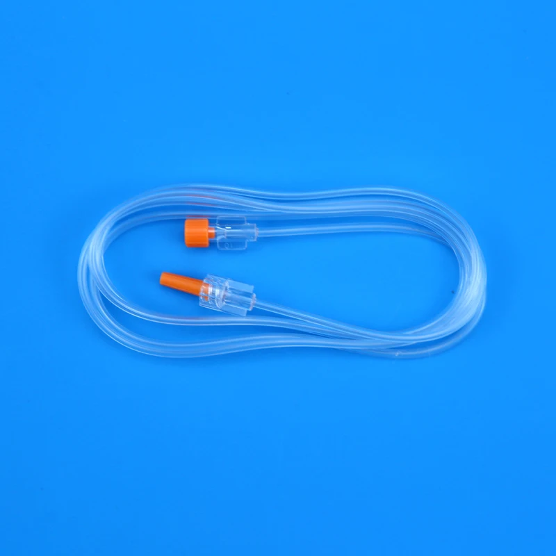 医疗器械医疗三通阀输液管三通旋塞,带无针连接器延伸管