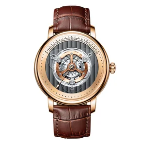 Luxury Classic Stainless Steel Multi-Function Watch 24 Hour Date Moon Phase Diamond Bezel Automatic Mechanical Unisex Watch