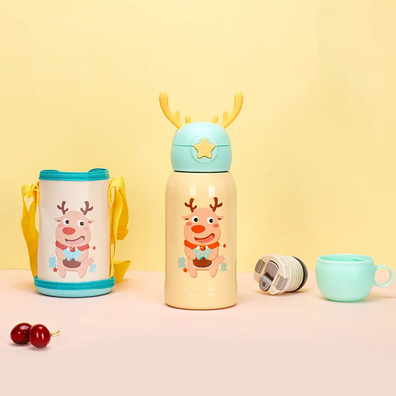 Wholesale 316 Stainless Steel Temperature Display Water Bottle Children  Smart Thermos Cup Kids Cartoon Warmer Bottle From m.