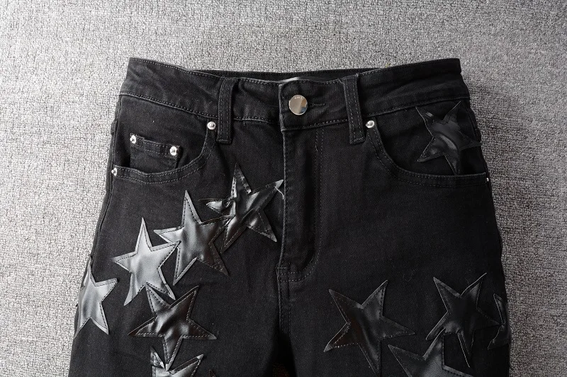 Oem-pantalones Vaqueros Para Hombre,Parches Negros,Marca Privada Azul,Envío  Directo - Buy Cielo Azul Pantalones Vaqueros Product on Alibaba.com