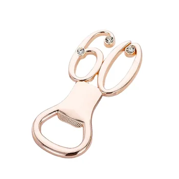 60th Birthday Party Decorations Souvenir Gifts Rose Gold Color Beer Bottle Opener For Friends