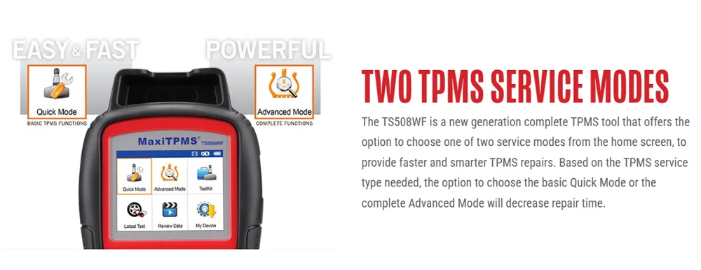 Versión de actualización 2024 de Autel TS508 TPMS herramienta WIFI actualización control de presión de neumáticos escáner de diagnóstico Autel MaxiTPMS TS508WF