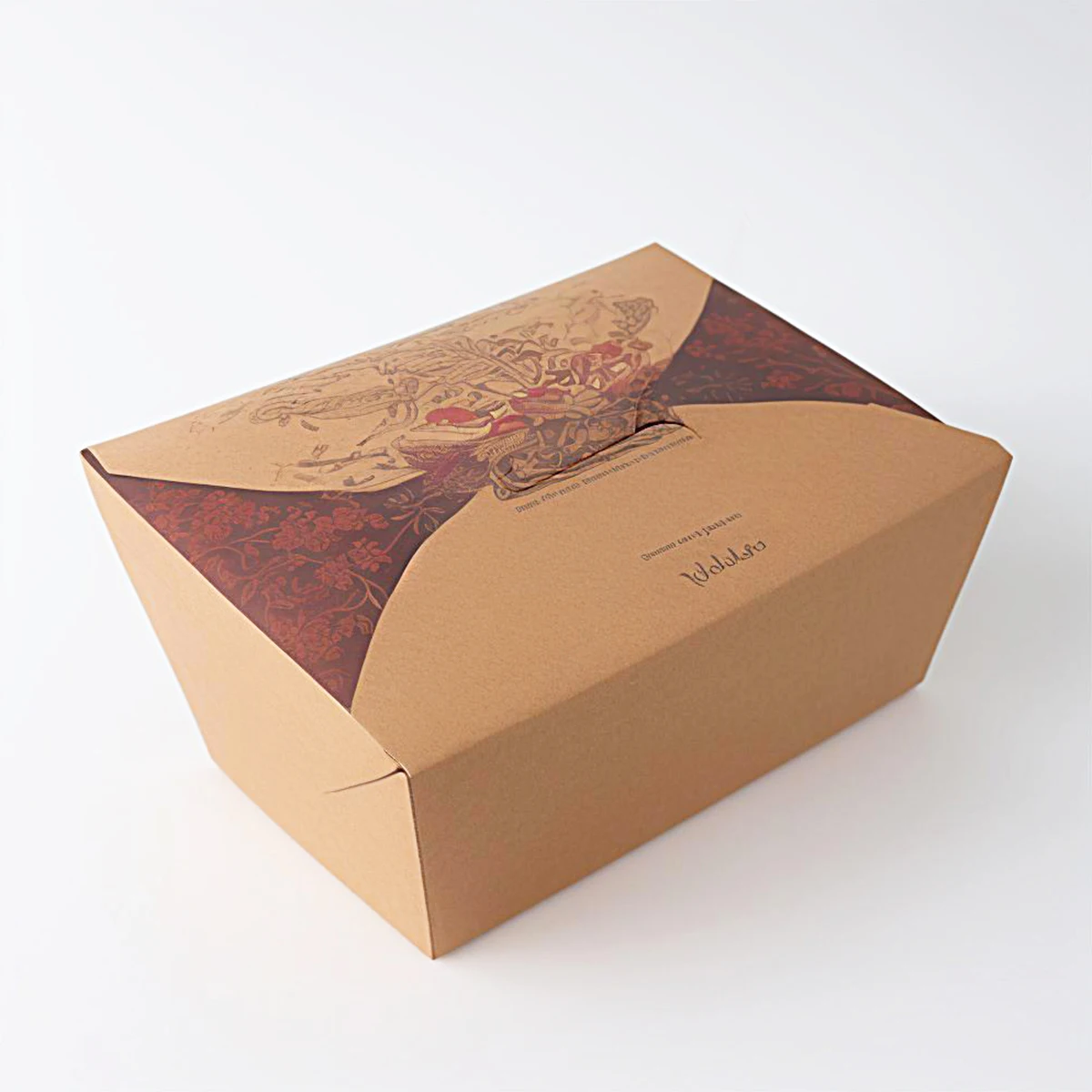 Custom Greaseproof Paper Box for Meat Sea Food Lollipop Baked Goods Packaging With Food Grade Wax Coated Material