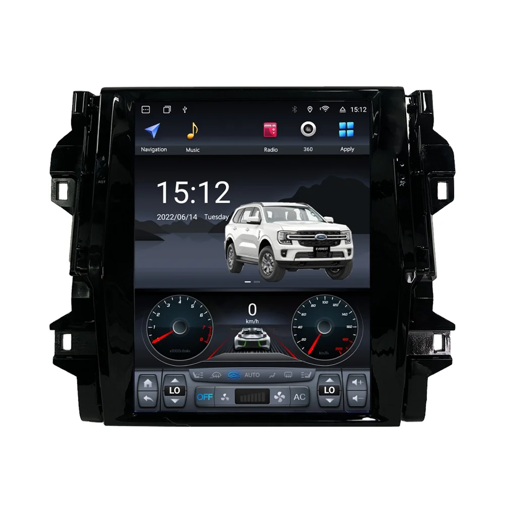 12.1" Vertical Screen Gps Navigation Android Car Radio for Toyota Fortuner HILUX Revo 2016-2020 Carplay 4G DSP Car Stereo