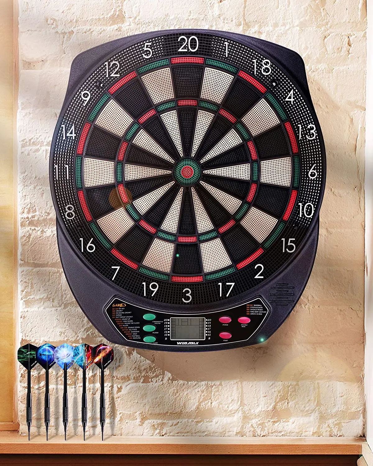Win.max Game Room LED Scoring Display Board Standard Darts Machine Electronic Darts Scorer