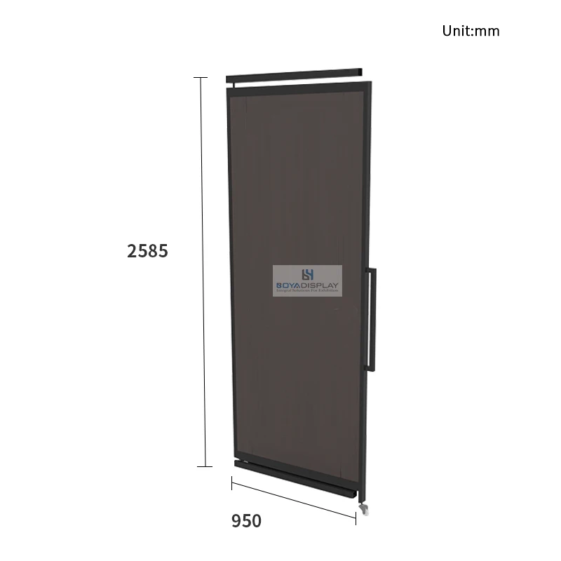 Customize Size Double Side Double Slider Wallpaper Display Stand Rack for Showroom