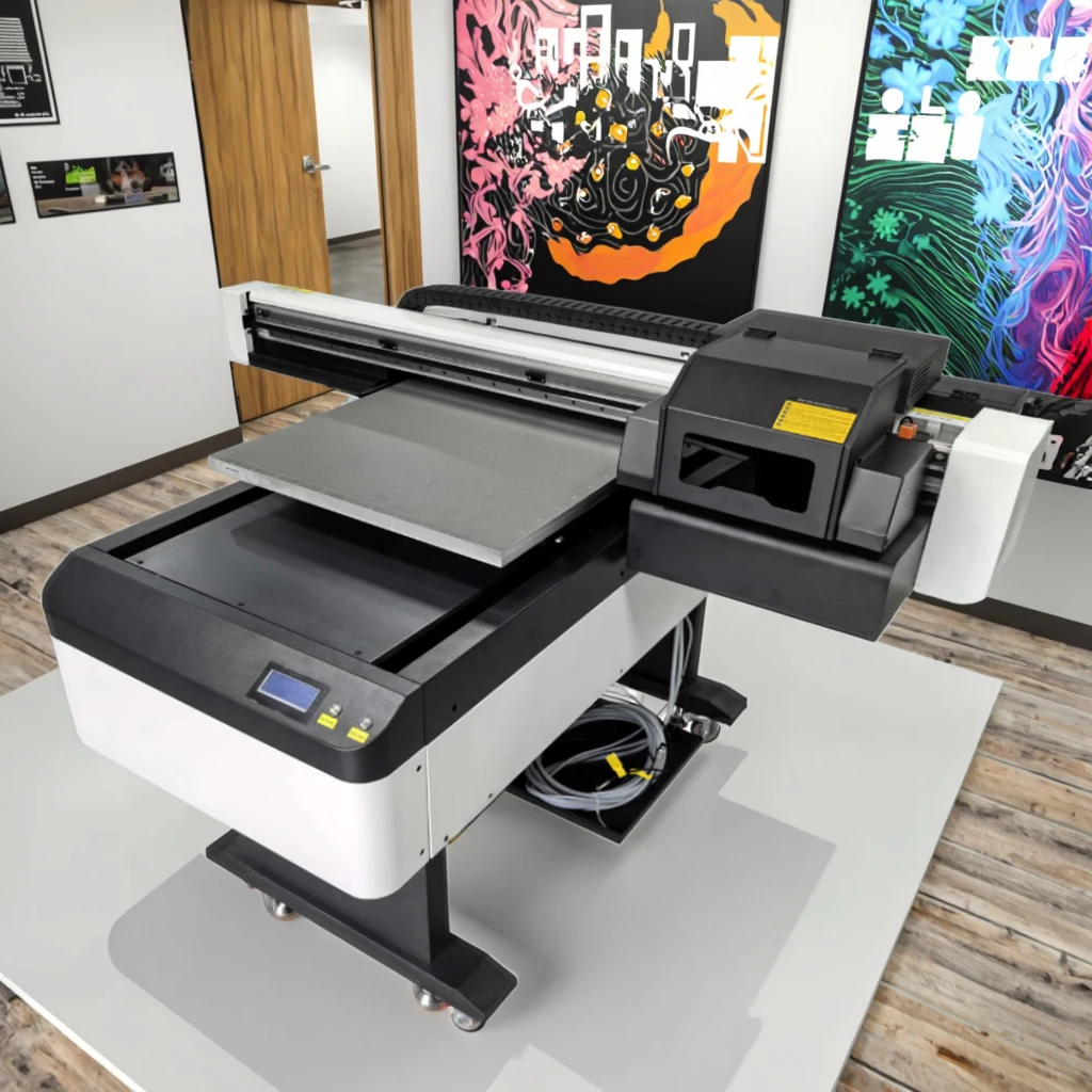 New Model UV Printer for Wood Glass Leather Plastic Auto Height Adjustment Print White Ink Direct to Surface Printer Machine
