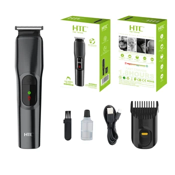 HTC AT-519 Lithium battery home use hair trimmer Indicator light powerful hair cutting machine