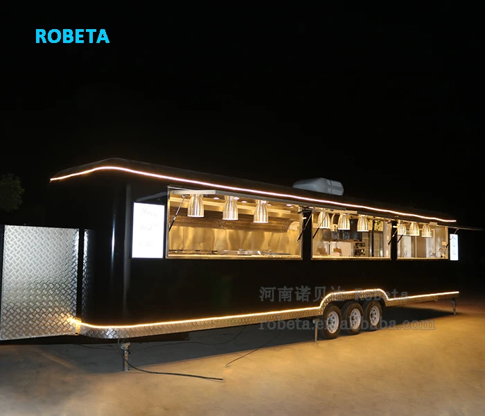 Factory Price Canteen Trailer Burger Mobile Food Truck For Sale In