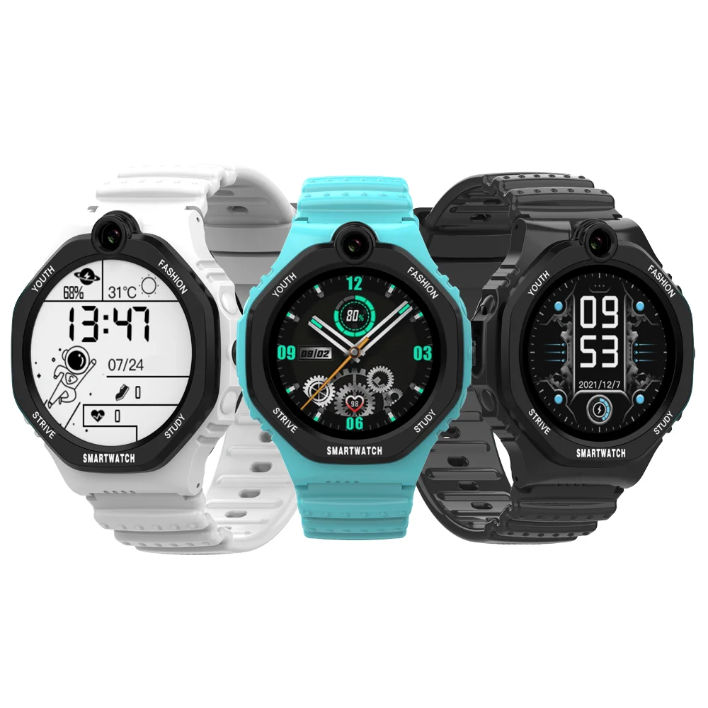 2023 Wonlex Round Touch Screen Student Smart Watches 4G WiFi GPS LBS  Location 4G Android Kids Smart Watch Phone With SIM Card