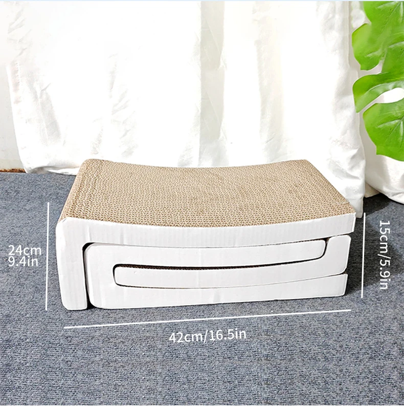 Creative New Blocks Combined Vertical cat Scratch Board Wear-resisting Corrugated Carton Nest cat Toys Wholesale manufacture