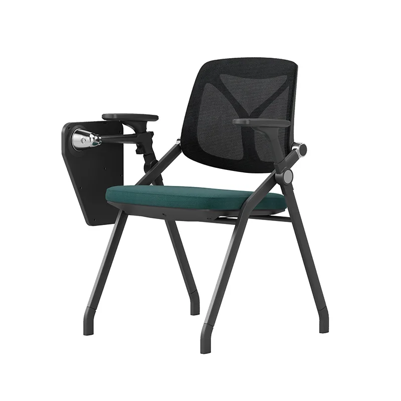 Steel Structure Meeting Conference Chair With Pad Mesh Staff Office Training Chair Without Wheels