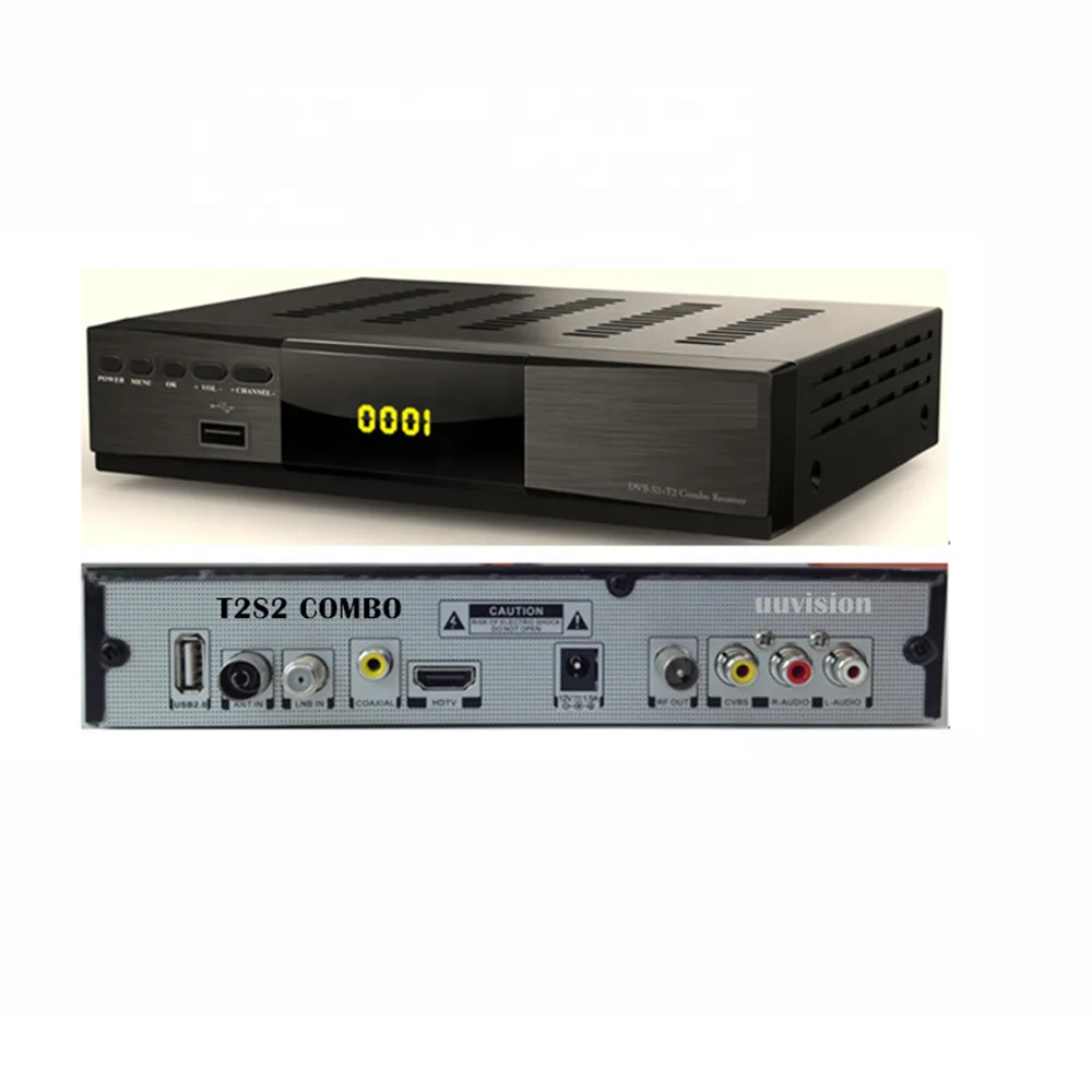 DVB S2 + T2 комбо Спутниковое DVB-T2 эфирный приемник декодер USB Wi-Fi модем Поддержка ИК Комплект компьютерной приставки к