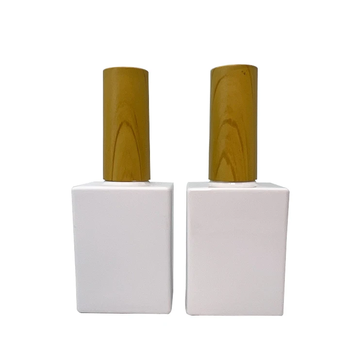Beautiful Square Custom Made Nail Polish Bottles 10ml 12ml 15ml Glass
